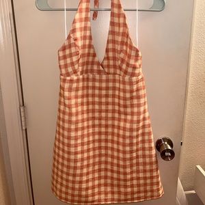 Gingham Zara Halter Dress!! Size M